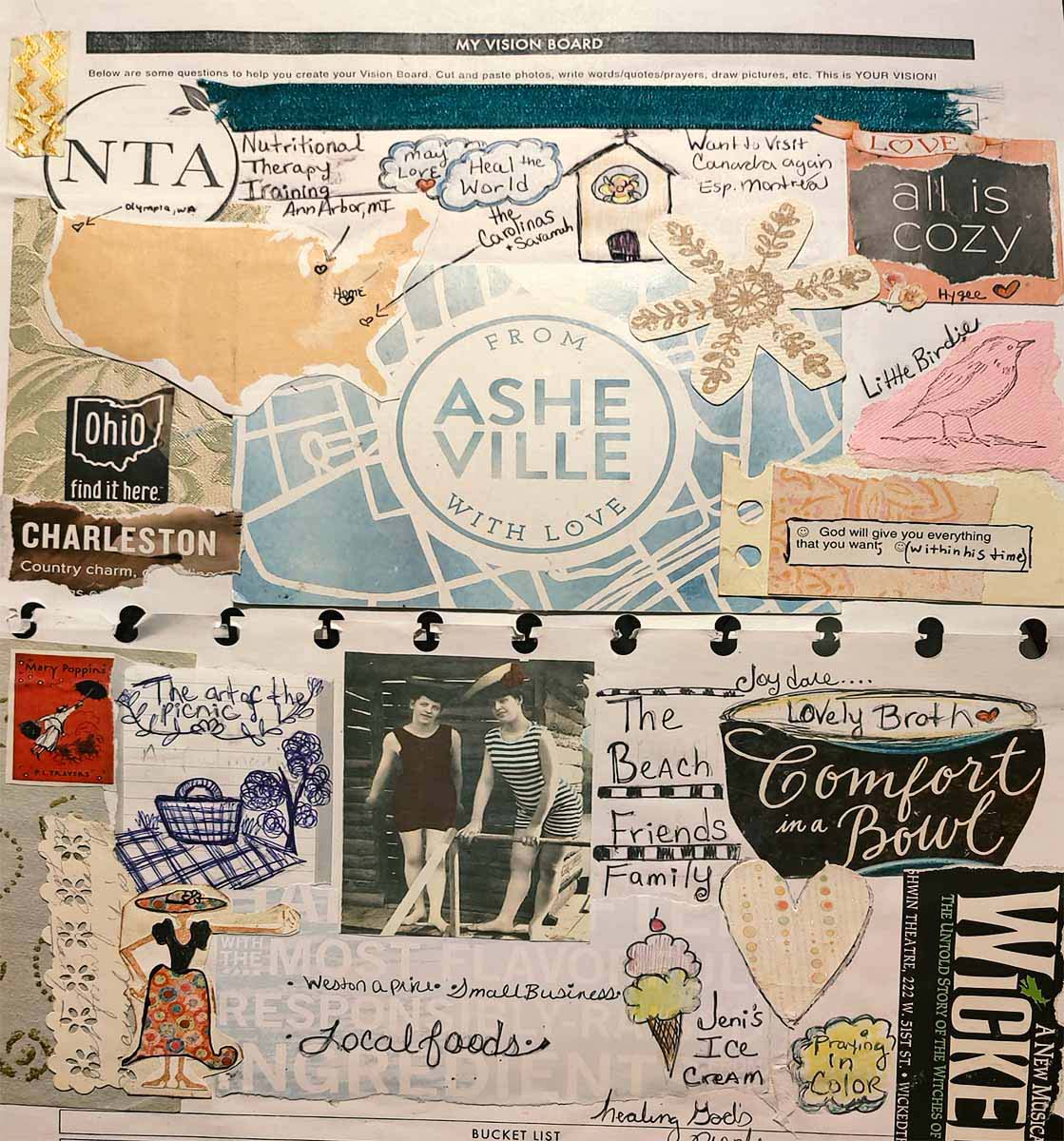 Sample vision board created by Amy Bauer-McIntire.