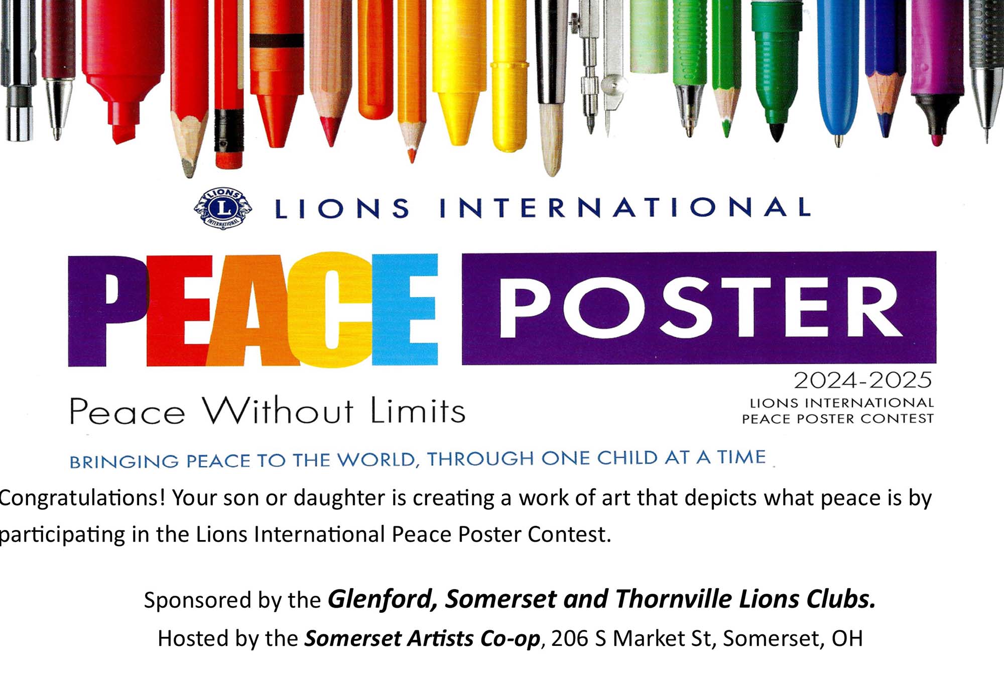 Lions Club International Peace Poster Contest